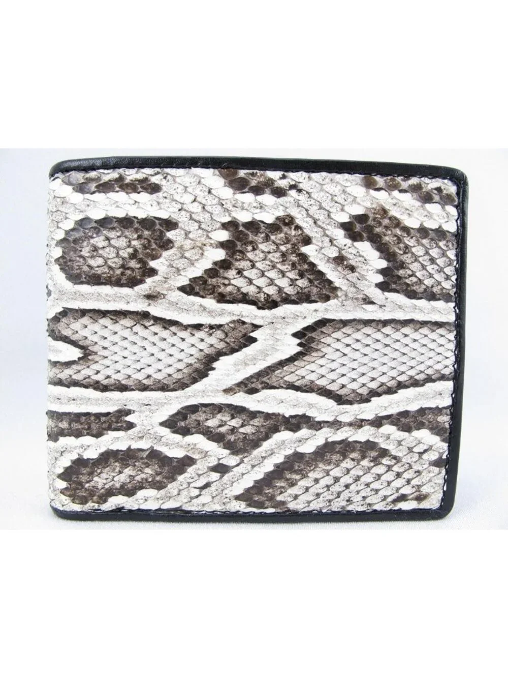 Genuine Python Snake Skin Bifold Wallet | 6 Card Slots, 2 ID Windows, Bill